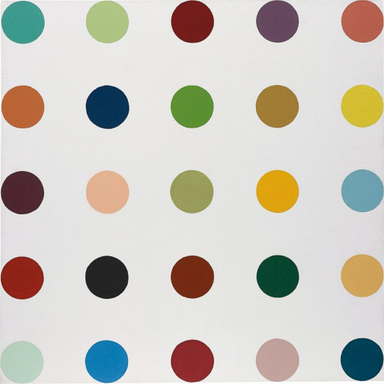 Spot painting by Damien Hirst