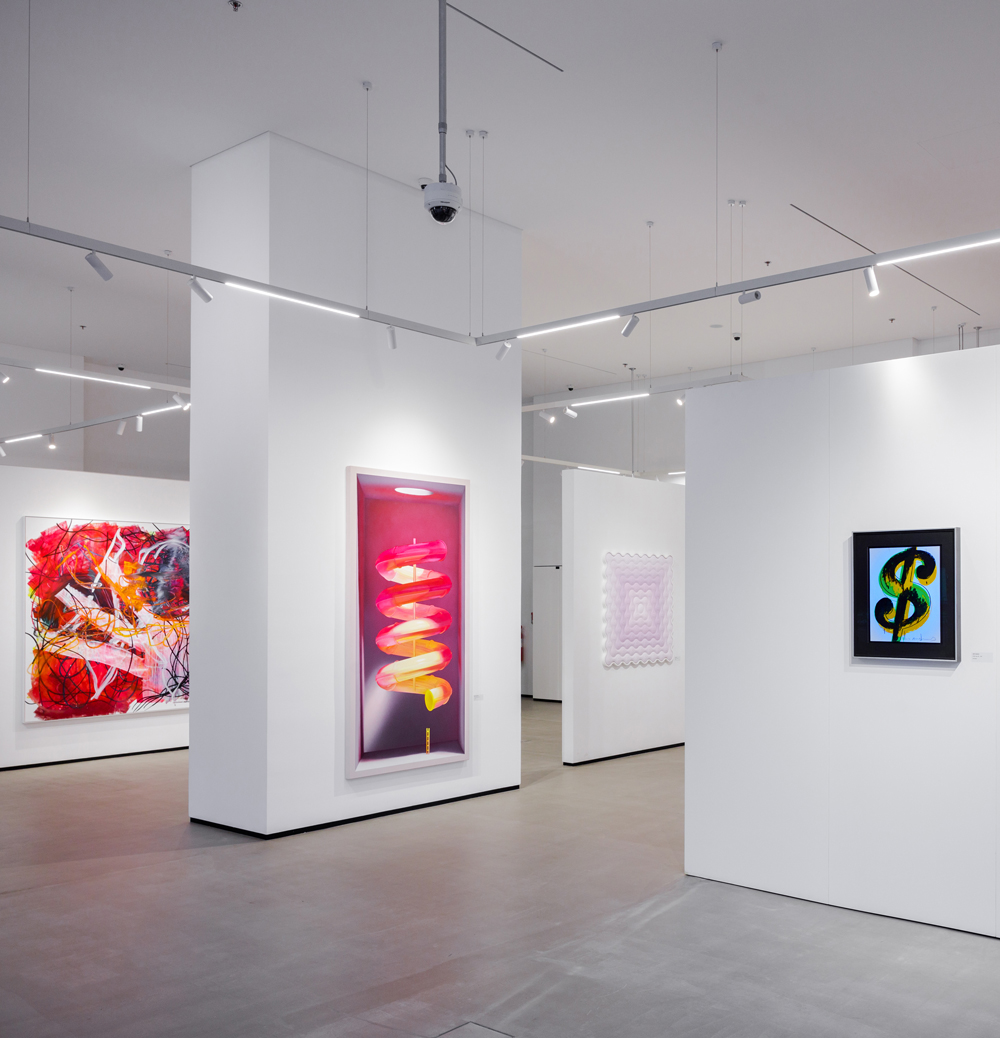 Contemporary art on display