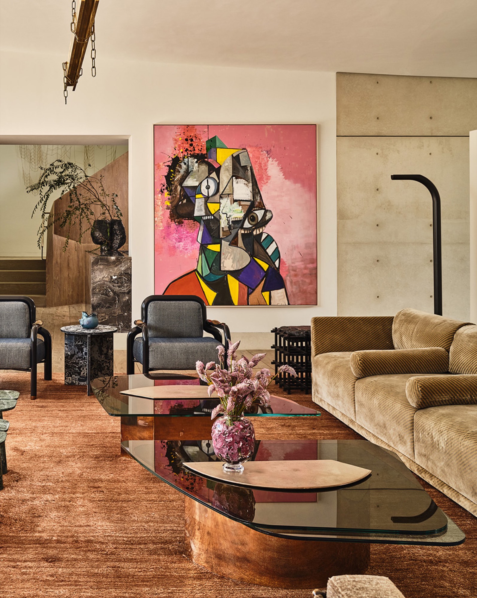 Portrait of artist George Condo
